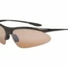 Optic Nerve Tightrope Sunglasses (Black) (Brown Silver Flash Lens) (Polarized)