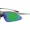 Optic Nerve Tightrope Sunglasses (Matte Carbon) (Brown Blue Mirror Lens)