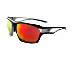 Optic Nerve Variant Sunglasses (Matte Lite Gunmetal) (Smoke Red Mirror Lens)