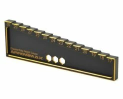 AM Arrowmax Black Golden 1/8 Off-Road Chassis Ride Height Gauge (17 ~ 30mm)