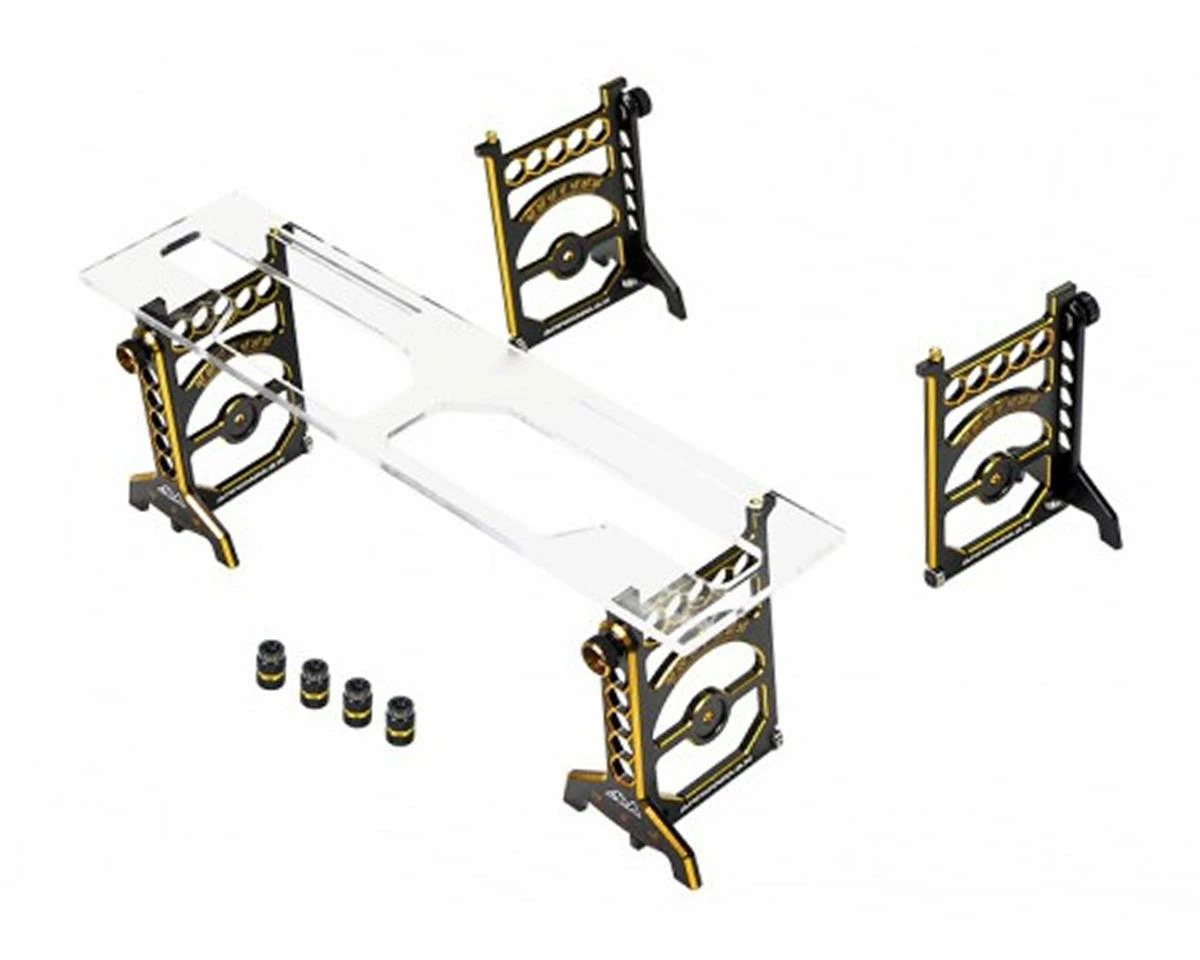 AM Arrowmax Black Golden 1/10 Touring Car Set-Up System w/Bag 1 AM Arrowmax Black Golden 1/10 Touring Car Set-Up System w/Bag