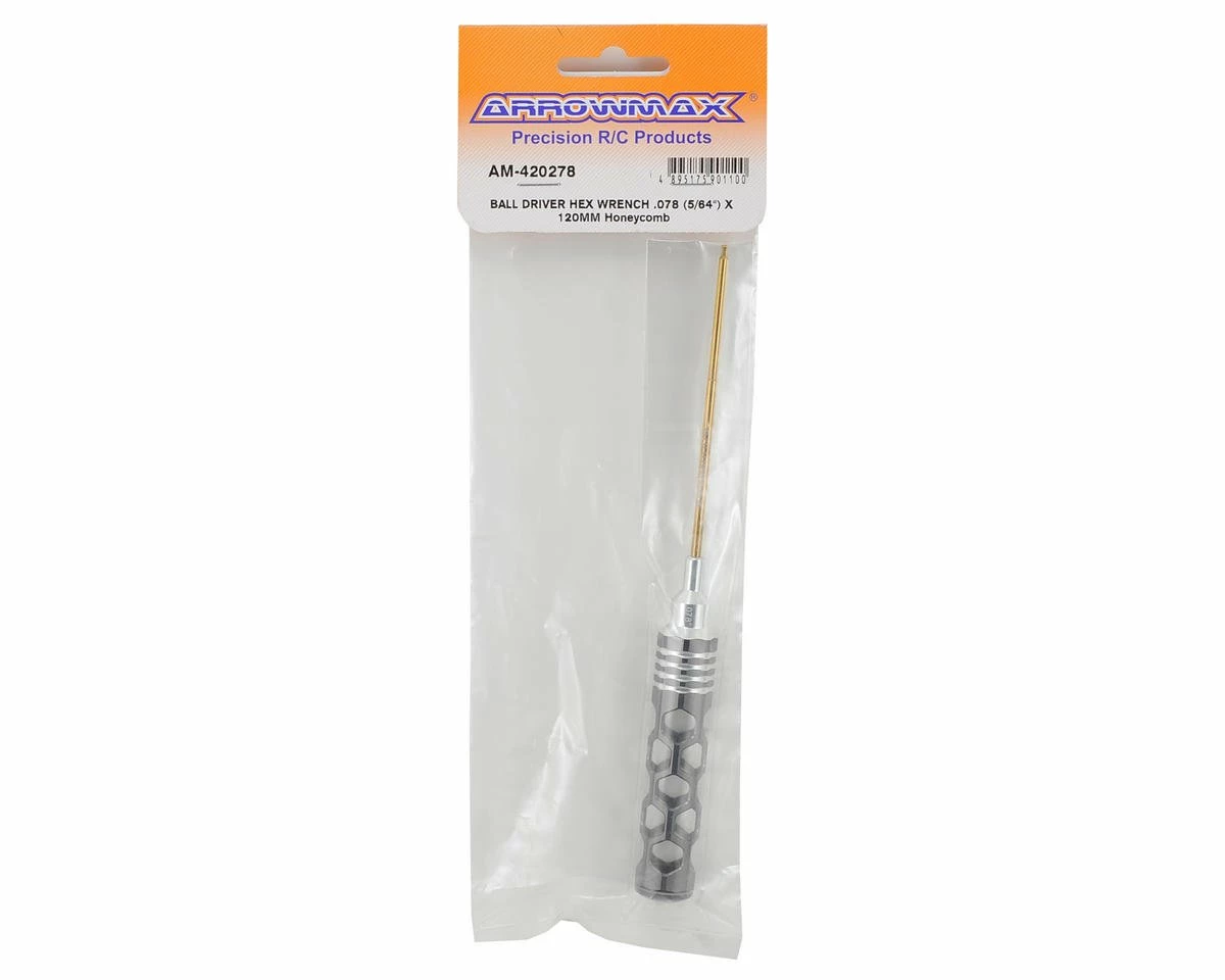 AM Arrowmax Honeycomb Ball End Hex Wrench (5/64") 2 AM Arrowmax Honeycomb Ball End Hex Wrench (5/64") - Image 2
