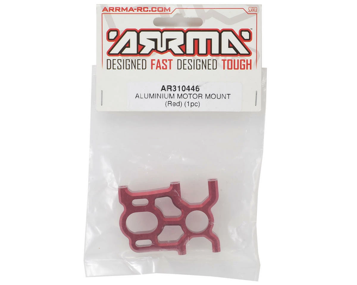 Arrma Aluminum Motor Mount (Red) 2 Arrma Aluminum Motor Mount (Red) - Image 2