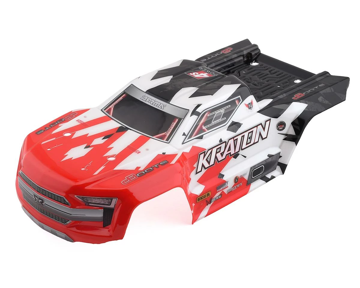 Arrma 4S Kraton 4x4 BLX Pre-Painted Body (Red) 1 Arrma 4S Kraton 4x4 BLX Pre-Painted Body (Red)