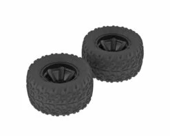 Arrma 1/10 Copperhead MT Front/Rear 2.2/3.0 Pre-Mounted Tires (Black) (2) w/12mm Hex
