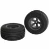 Arrma 1/10 Dirt Runner ST Front 2.2/3.0 Pre-Mounted Tires, 12mm Hex, Black (2)