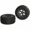 Arrma Dirtrunner ST Rear Tire Set Glued Black (2)