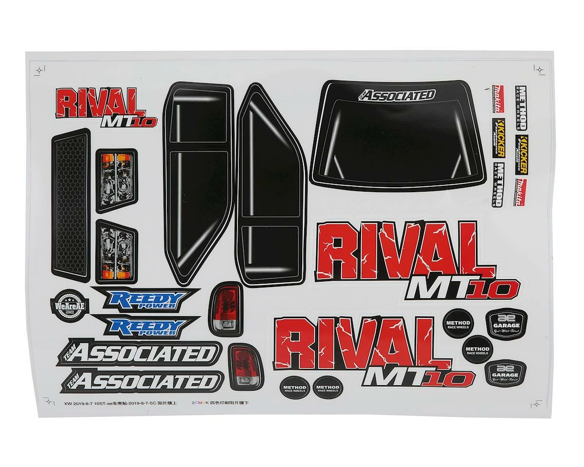 Team Associated Rival MT10 Body (Red/Blue) 2 Team Associated Rival MT10 Body (Red/Blue) - Image 2