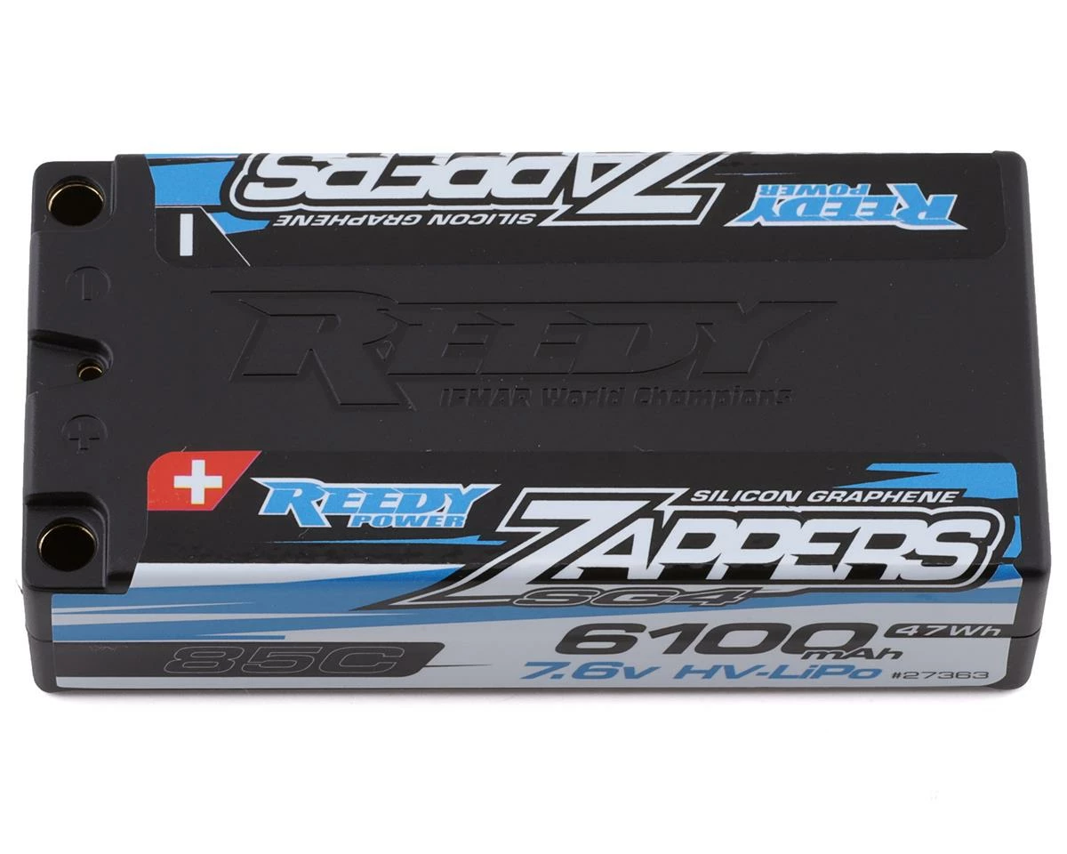 Reedy Zappers HV SG4 2S Shorty 85C LiPo Battery (7.6V/6100mAh) w/5mm Bullets 1 Reedy Zappers HV SG4 2S Shorty 85C LiPo Battery (7.6V/6100mAh) w/5mm Bullets
