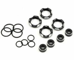 Avid RC B5/B6/B7 Shock Cap & Collar Kit (Black)