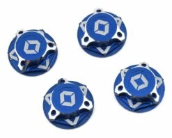Avid RC Triad 17mm Fine Thread Capped Wheel Nut Set (Blue) (4) (M12x1.0)