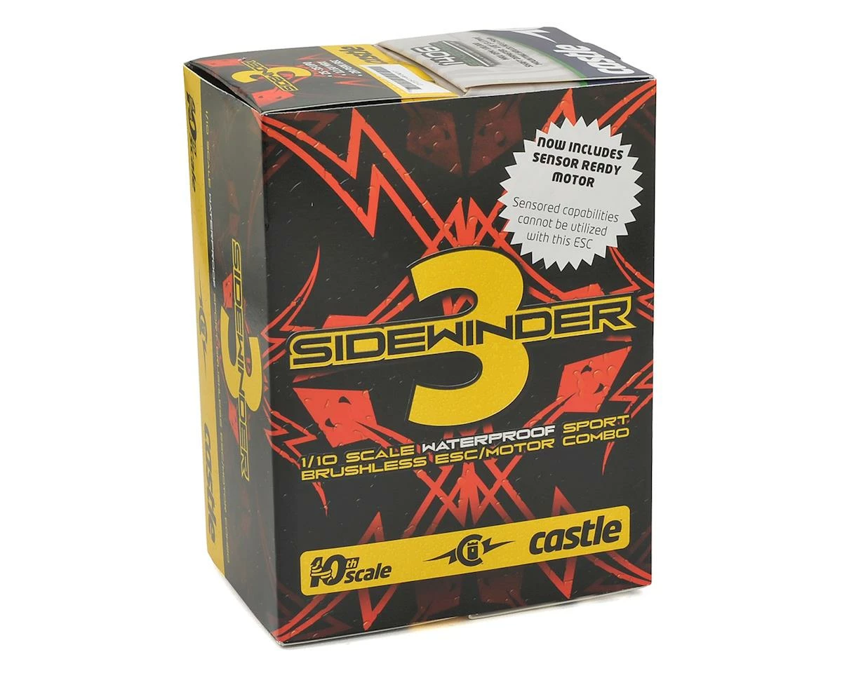 Castle Creations Sidewinder 3 WP 1/10 ESC/Motor Combo (5700kV) w/Sensored 1406 Motor 3 Castle Creations Sidewinder 3 WP 1/10 ESC/Motor Combo (5700kV) w/Sensored 1406 Motor - Image 3
