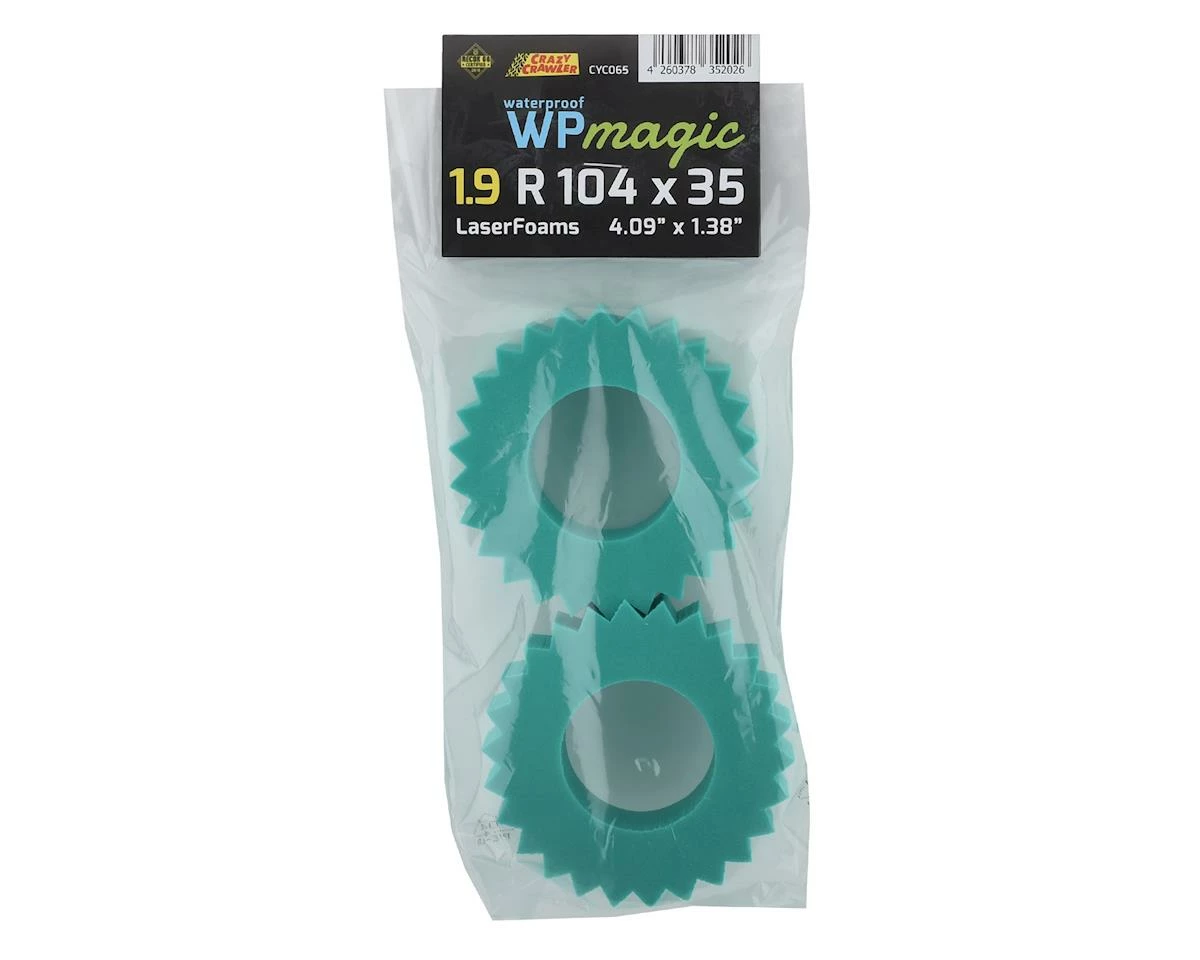 Crazy Crawler LaserFoam "WP Magic" 1.9 Foam Crawler Tire Insert (2) (104x35mm) (10+ Pound Trucks) 2 Crazy Crawler LaserFoam "WP Magic" 1.9 Foam Crawler Tire Insert (2) (104x35mm) (10+ Pound Trucks) - Image 2