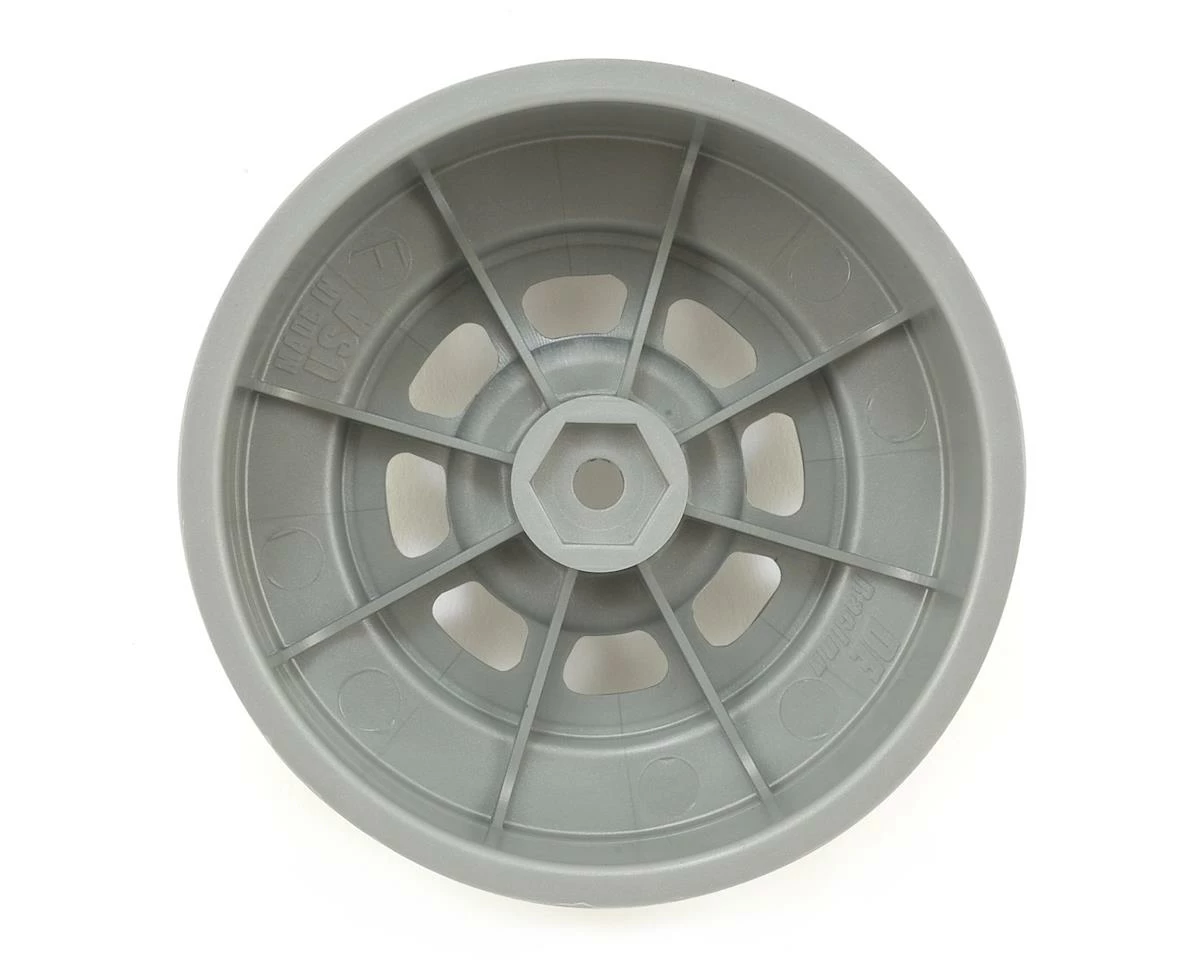 DE Racing Speedway SC Short Course Dirt Oval Wheels (Silve) (4) (19mm Backspace) (Slash Front) w/12mm Hex 2 DE Racing Speedway SC Short Course Dirt Oval Wheels (Silve) (4) (19mm Backspace) (Slash Front) w/12mm Hex - Image 2