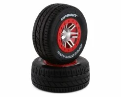 DuraTrax SpeedTreads Upshot Pre-Mounted Short Course Tires (2) (Slash 4X4/Rustler 4X4)