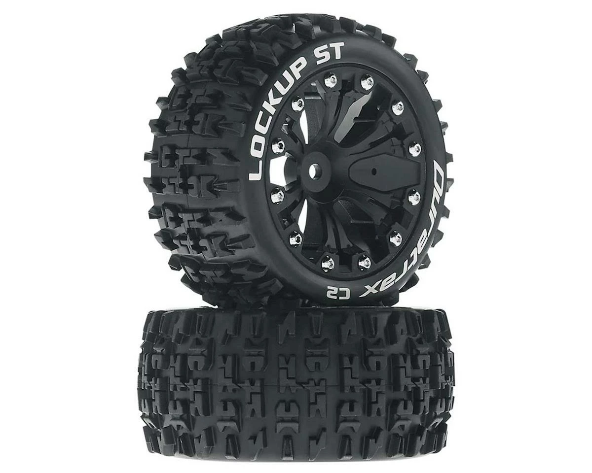 DuraTrax Lockup ST 2.8" 2WD Rear Mounted Truck Tires (Black) (2) w/12mm Hex 1 DuraTrax Lockup ST 2.8" 2WD Rear Mounted Truck Tires (Black) (2) w/12mm Hex