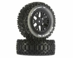 DuraTrax Six-Pack Team Associated SC10 4x4 SC Mounted Tires (2) (C2)