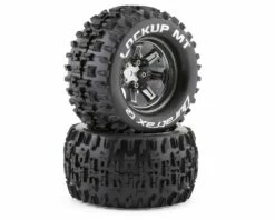 DuraTrax Lockup MT 2.8" Pre-Mounted Monster Truck Tires (Chrome) (2) (C2 - Soft) w/14mm Hex