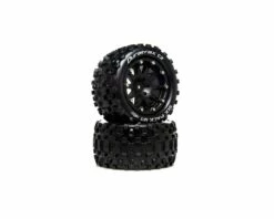 DuraTrax Six Pack MT Belted 2.8" 2WD Rear Truck Tires (Black) (2) (0 Offset)
