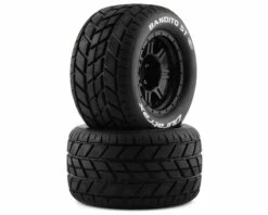 DuraTrax Bandito ST Belted 3.8" Pre-Mounted Truck Tires w/17mm Hex (Black) (2) (1/2" Offset)