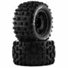 DuraTrax Lockup ST Belted 3.8" Pre-Mounted Truck Tires w/17mm Hex (Black) (2) (1/2" Offset)