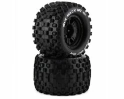 DuraTrax SixPack MT Belted 3.8" Pre-Mounted Truck Tires w/17mm Hex (Black) (2) (1/2" Offset)