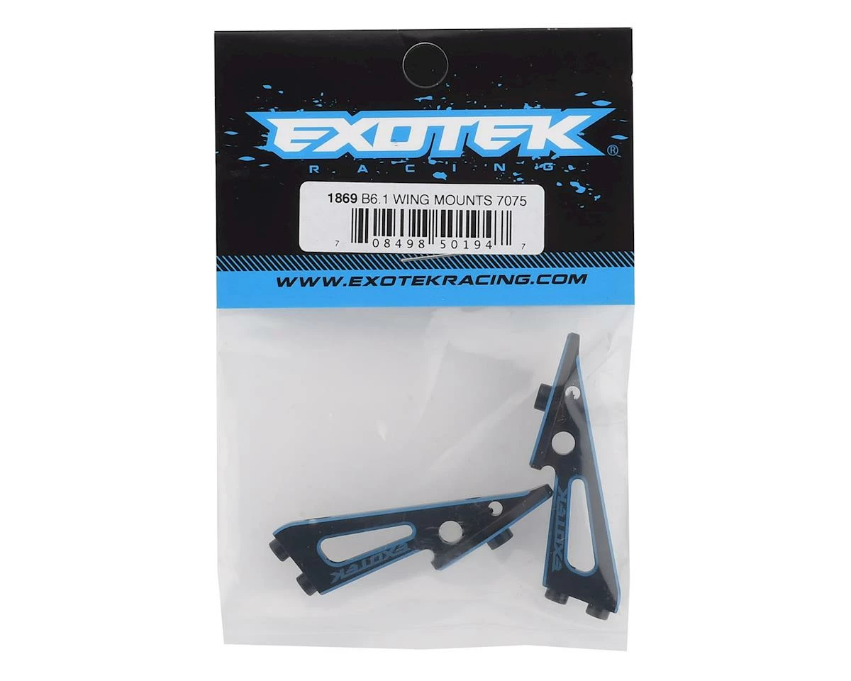 Exotek B6.1 Aluminum Wing Mounts (2) 2 Exotek B6.1 Aluminum Wing Mounts (2) - Image 2