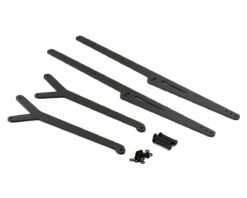 Exotek TLR 22S Losi Drag Carbon Fiber Adjustable Ladder Wheelie Bar Set (Extra Long)