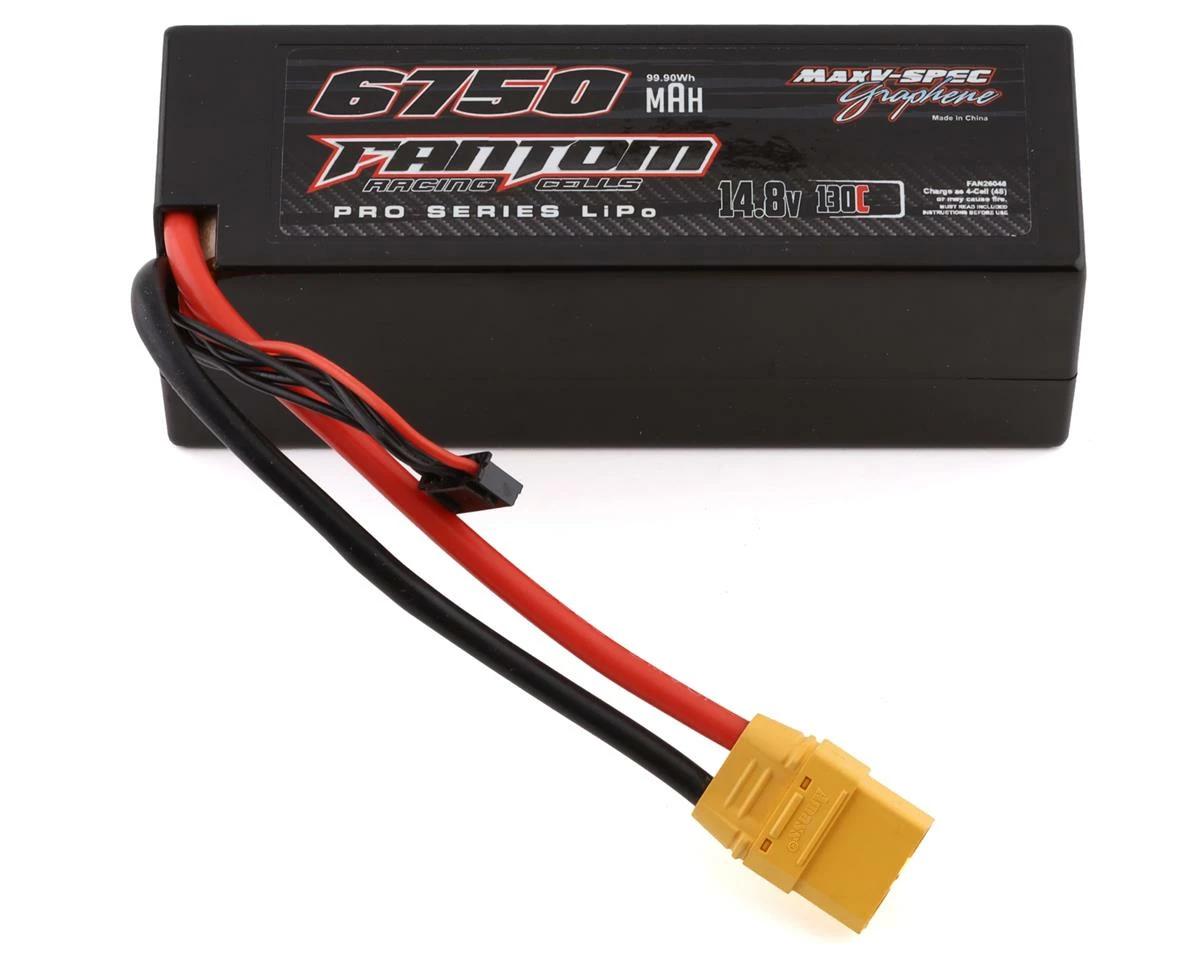 Fantom Pro Series 4S LiPo 130C Battery (14.8V/6750mAh) w/XT90 Connector 1 Fantom Pro Series 4S LiPo 130C Battery (14.8V/6750mAh) w/XT90 Connector