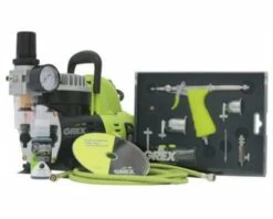 Grex Airbrush Grex GCK02 Airbrush Combo Kit with Tritium.TS3 Airbrush, AC1810-A Compressor