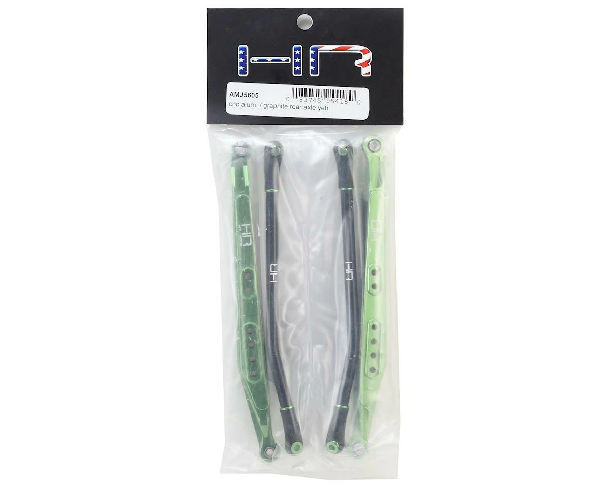 Hot Racing Axial Yeti Aluminum Rear Link Set (Green) 2 Hot Racing Axial Yeti Aluminum Rear Link Set (Green) - Image 2