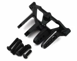 Hot Racing Losi Baja Rey/Rock Rey Aluminum Axle Upper Track Rod Mount (Black)