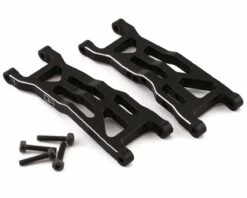 Hot Racing Losi Mini-T 2.0/Mini-B Aluminum Front Arm Set (Black) (2)