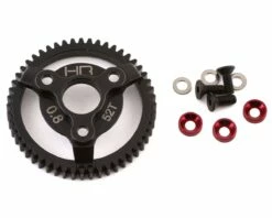 Hot Racing Traxxas 32P Steel Spur Gear (Red) (52T)