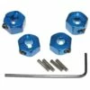 Hot Racing 12mm Traxxas 2WD Aluminum Wheel Hexes (Blue) (4)