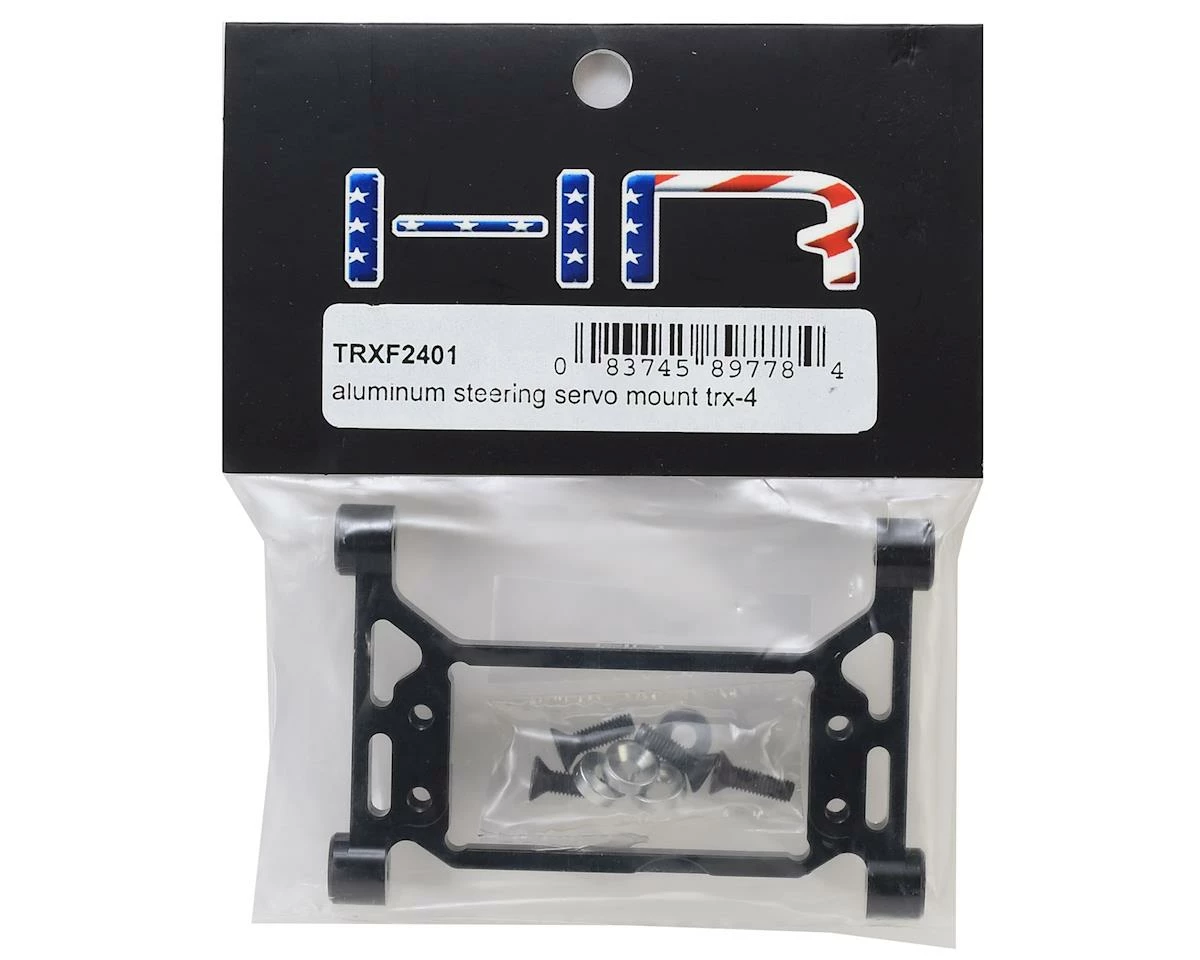 Hot Racing Traxxas TRX-4 Aluminum Steering Servo Mount (Black) 2 Hot Racing Traxxas TRX-4 Aluminum Steering Servo Mount (Black) - Image 2