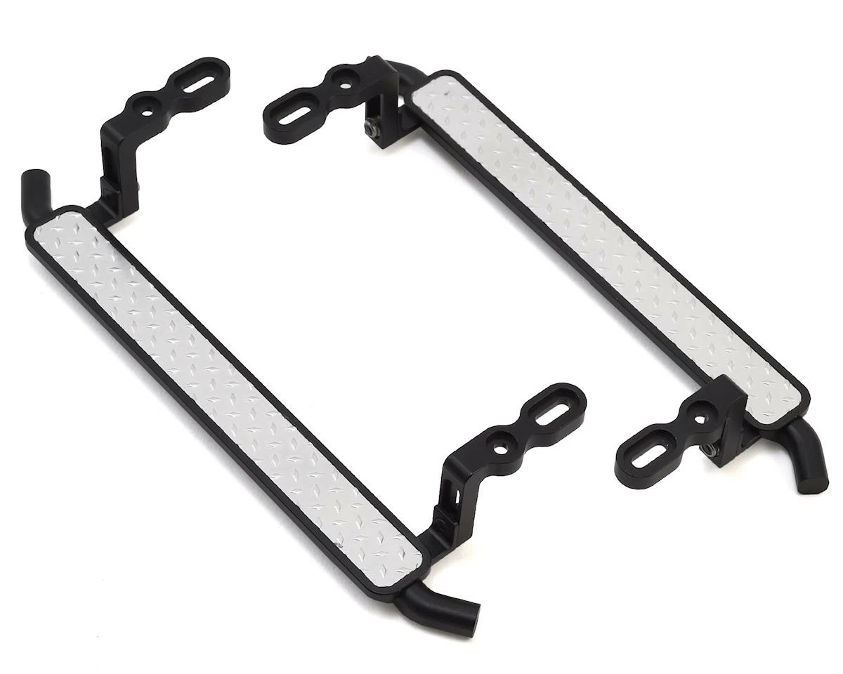 Hot Racing Traxxas TRX-4 Aluminum Diamond Rock Rail Side Step (Black) (2) 1 Hot Racing Traxxas TRX-4 Aluminum Diamond Rock Rail Side Step (Black) (2)