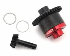 Hot Racing 1/16 Traxxas Steel Helical Spiral Gear Set w/Aluminum Cover Plate