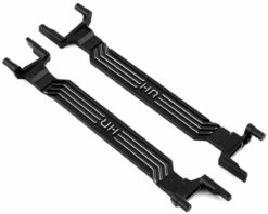 Hot Racing Traxxas X-Maxx Aluminum Battery Hold-Down w/Heat Sink (Black)