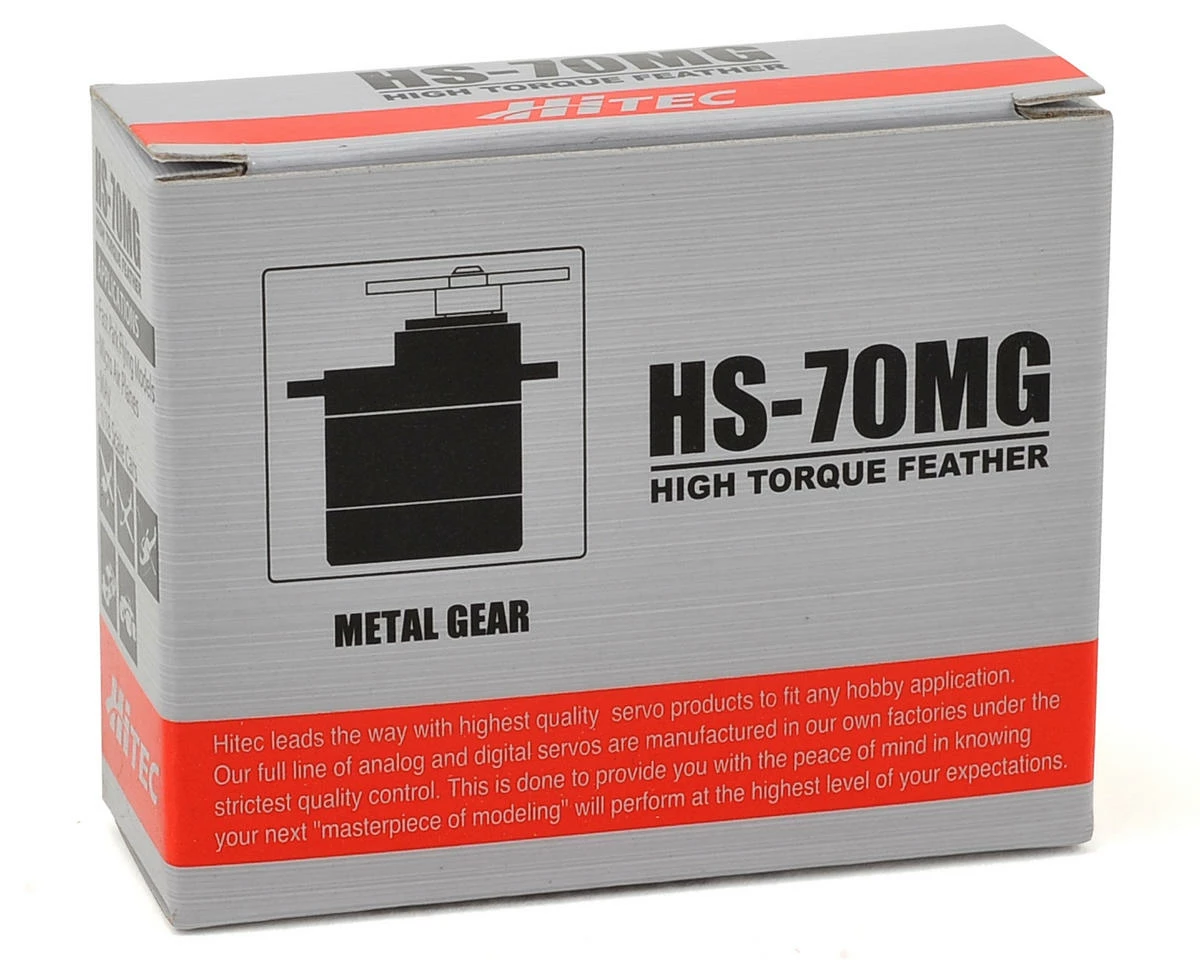 Hitec HS-70MG Analog Ultra Torque Metal Gear Feather Servo 3 Hitec HS-70MG Analog Ultra Torque Metal Gear Feather Servo - Image 3