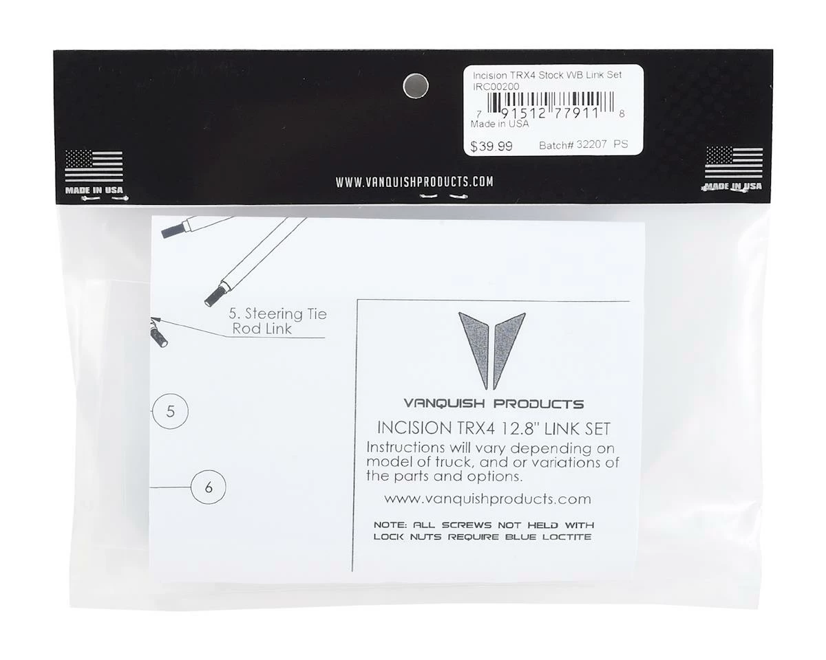 Incision Traxxas TRX-4 Stock Wheelbase Suspension Links (Stainless Steel) 2 Incision Traxxas TRX-4 Stock Wheelbase Suspension Links (Stainless Steel) - Image 2