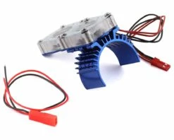 Team Integy Slash 4x4 Motor Heatsink w/Twin Fan (Blue)