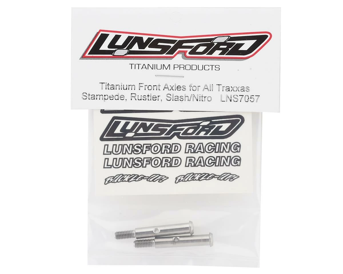 Lunsford Traxxas Rustler/Stampede/Slash Titanium Front Axles (2) 2 Lunsford Traxxas Rustler/Stampede/Slash Titanium Front Axles (2) - Image 2