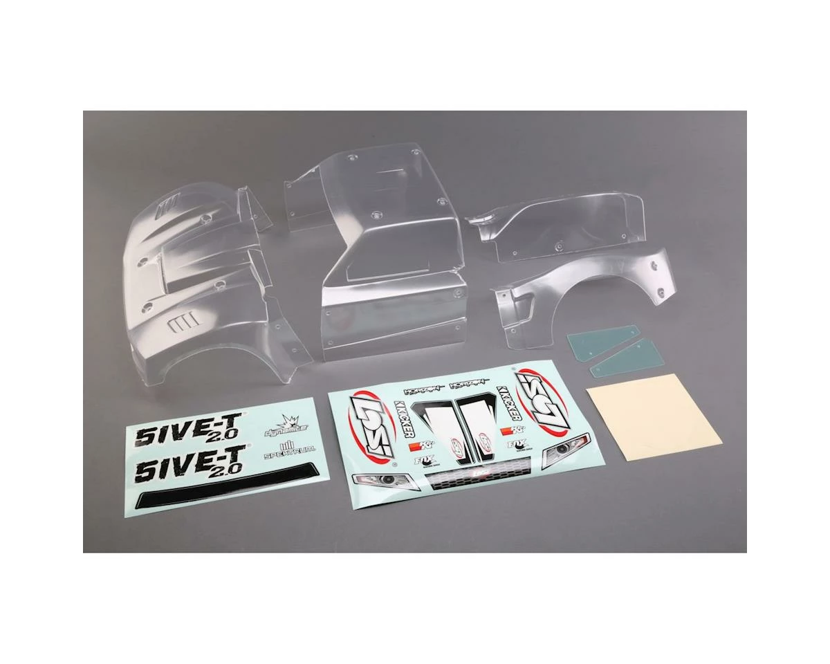 Losi 5ive-T 2.0 Body Set (Clear) 1 Losi 5ive-T 2.0 Body Set (Clear)