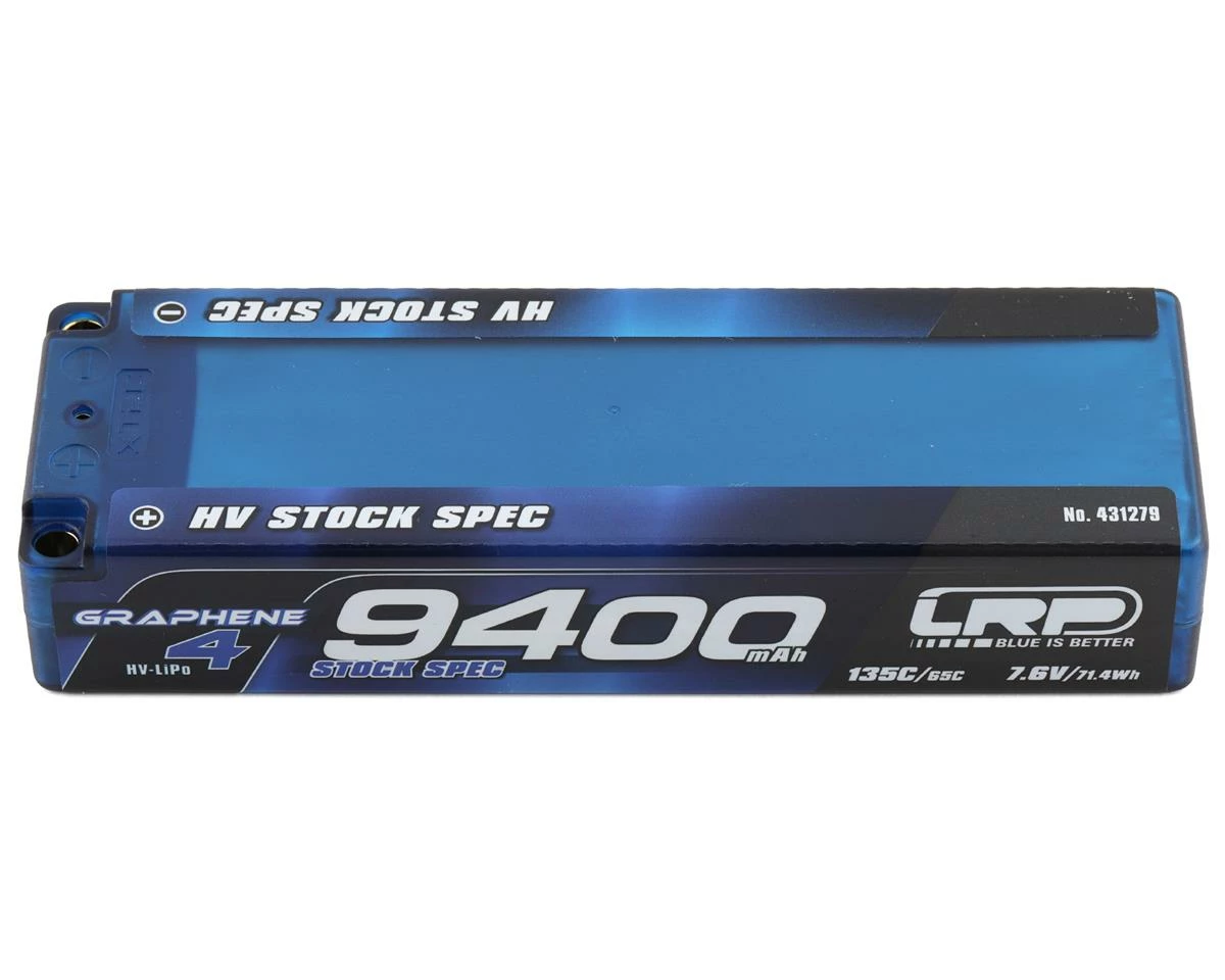 LRP 2S 135C LCG Graphene-4 P5-HV LiPo Battery (7.6V/9400mAh) w/5mm Connectors 1 LRP 2S 135C LCG Graphene-4 P5-HV LiPo Battery (7.6V/9400mAh) w/5mm Connectors