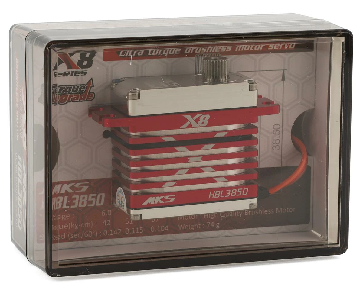 MKS Servos X8 HBL3850 Brushless Metal Gear High Torque Digital Servo 3 MKS Servos X8 HBL3850 Brushless Metal Gear High Torque Digital Servo - Image 3