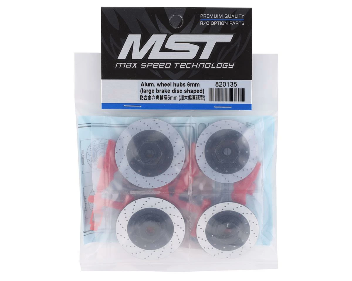 MST Aluminum Large Brake Disc Wheel Hubs (6mm) 2 MST Aluminum Large Brake Disc Wheel Hubs (6mm) - Image 2