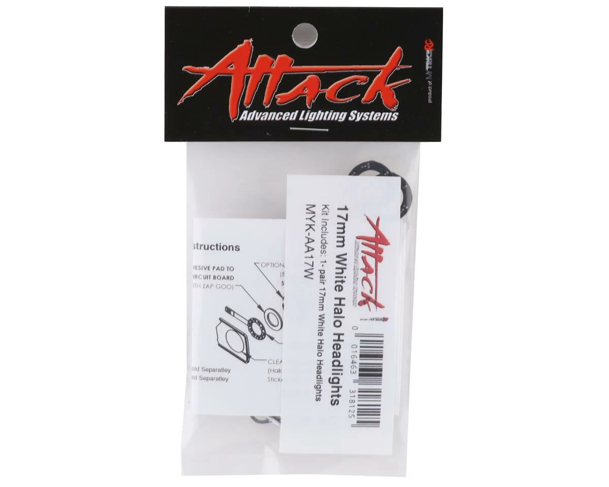 MyTrickRC Attack 17mm Halo Headlights (White) 2 MyTrickRC Attack 17mm Halo Headlights (White) - Image 2