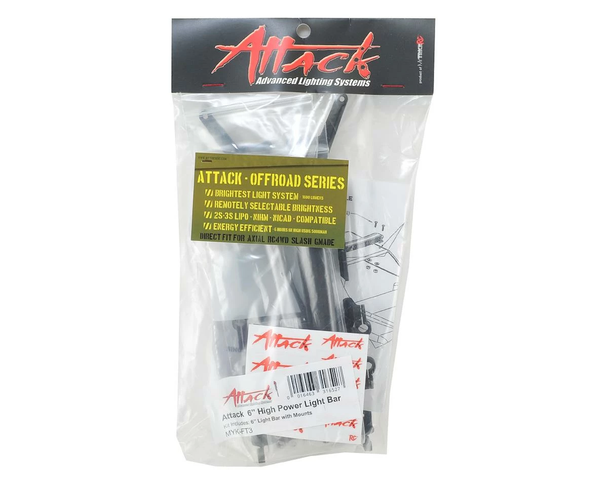 MyTrickRC 6" High Power LED Light Bar w/Mounting Hardware 2 MyTrickRC 6" High Power LED Light Bar w/Mounting Hardware - Image 2