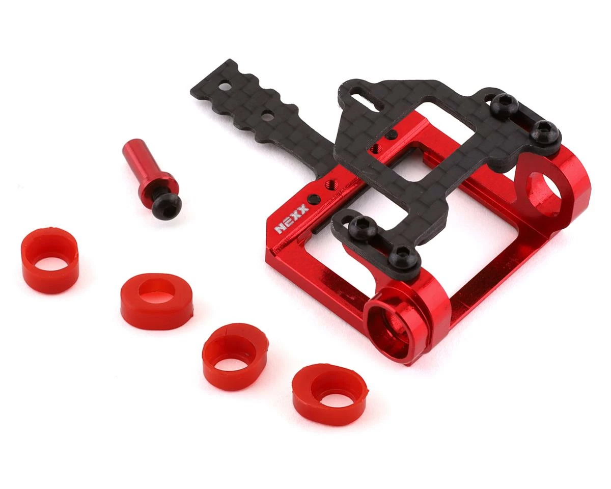 NEXX Racing Aluminum Square Motor Mount for 98-102mm LM (Red) 1 NEXX Racing Aluminum Square Motor Mount for 98-102mm LM (Red)